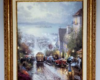 Thomas Kinkade "Hyde Street and the Bay, San Francisco" w/ COA
