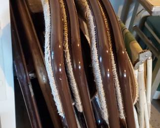 Two Card Table Sets: Each table with 4 chairs