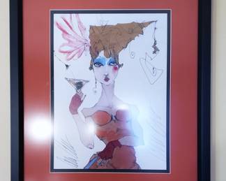 Cordell Cordaro signed and framed print
