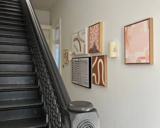 gallery wall installed by bobby berk (queer eye)