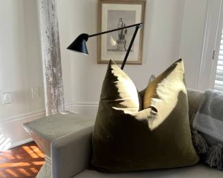 pair of louis poulsen NJP floor lamps in matte black