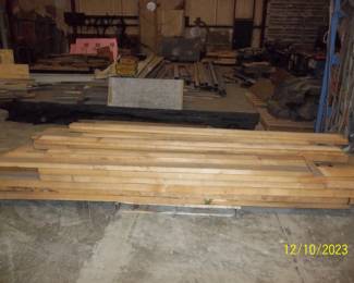 this stack is primarily Maple but there is also Pine throughout the building and lots of smaller pieces