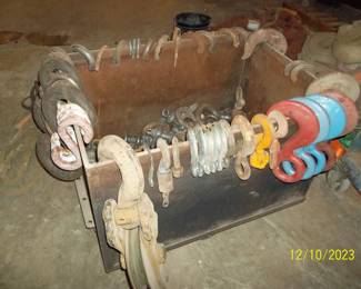 LOTS of eye hooks, S hooks and over 1/2 are Crosby