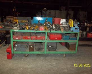 We have 2 of these green industrial carts