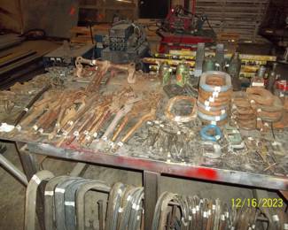 C clamps, bucking dogs, D rings, jacks, and lots more