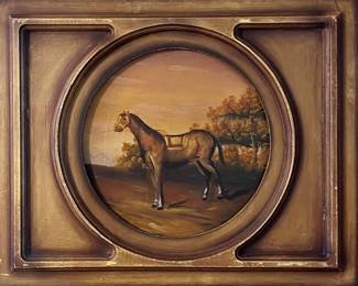 Gesso horse on board