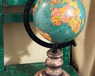 Small wooden globe