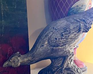 Large terra cotta Pheasants