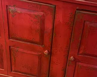 Love the patina on this cabinet