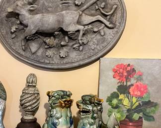 Beautiful old foo dogs