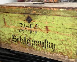 Antique German wooden box