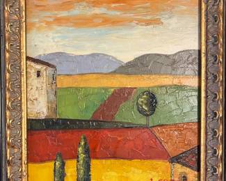 Tuscan Hillside…listed artist L Cobedo valued at $2000+