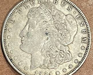 WOW 1921 Silver Morgan Dollar VG/VF