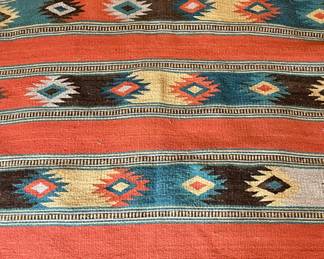 Mendez Zapotec handwoven rug…stunning vintage piece