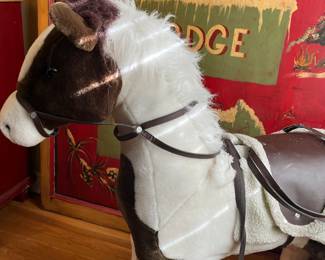 One of four stuffed horses!