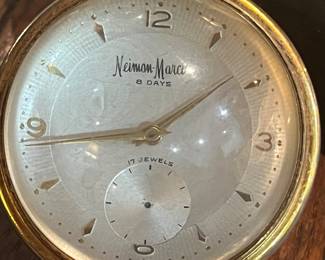 Lucite ORB clock Neiman Marcus 1960s