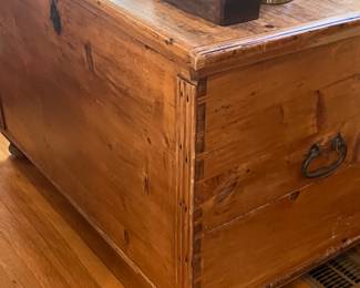 Late 1700s massive blanket chest…a stunning antique 