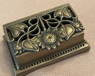 Stamp box in bronze