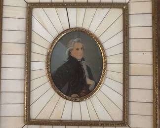 Pair of incredible framed portrait miniatures $1200