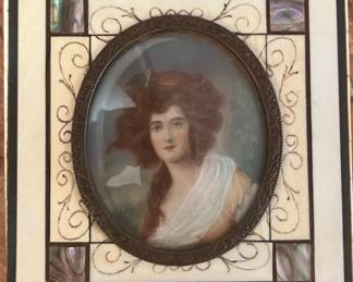 Exquisite pair of portrait miniatures $700 for the pair 
