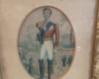 Very fine antique aquatint of archduke Ferdinand $350