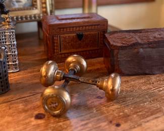 Cadillac door knobs from a 1930s dealership