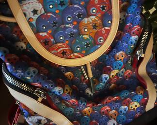 RARE HARD TO FIND Loubiskull Explorafunk…Christian Louboutin Octopus whole pattern Studs Backpack Multicolor 