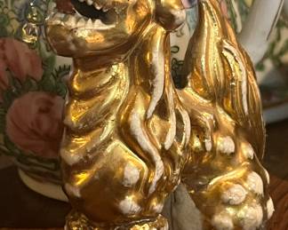 Mid 19th C foo dog temple jar lid shard…salvaged 