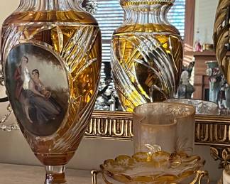 Moser and French Bohemian glass