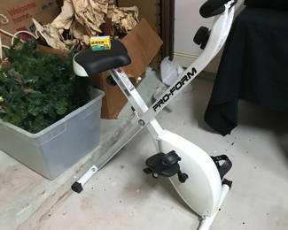 Pro form exercise bike 150.00