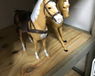 Dallas Barbie doll horses 