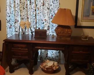 Large, heavy Mexican style desk