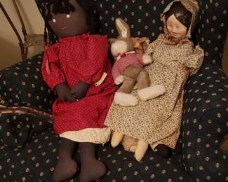 Dark green wing chair