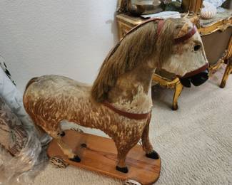 Skin horse about 2 feet tall