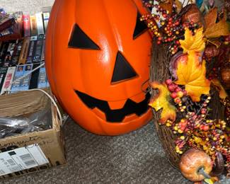 VINTAGE BLOW MOLD PUMPKIN