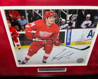 SIGNED RED WINGS PICTURE