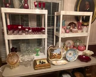Fenton, Morgantown Glasses, Old Picture Frames and more