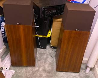 Vintage pair of OHM speakers