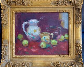 Anna Francone-"Pitchers" original oil painting