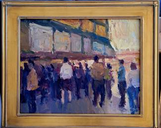 Greg Carter-"Salivation, Coney Island" original oil painting