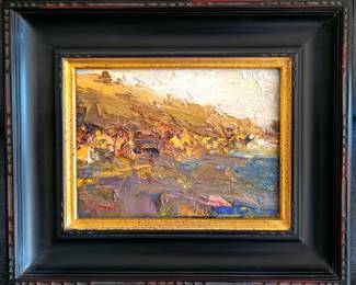Greg Carter-"California Coastline" original oil painting