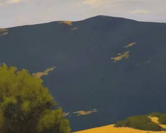 Extra large California landscape oil...66"x60"