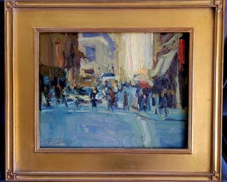 Greg Carter-"New York City" original oil painting