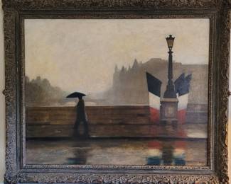 Richard Brodie original oil painting, 32x40 in.