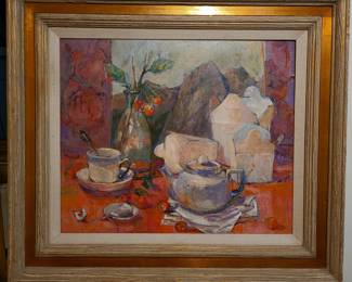 Beatrice Stuart-"Takeout" original oil painting