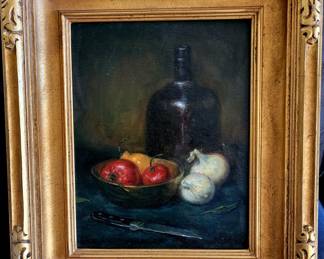 Hal Yaskula-" Apples and Onions" original oil painting
