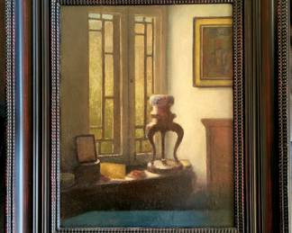 Richard Brodie-"The Museum Director's Office" original oil painting