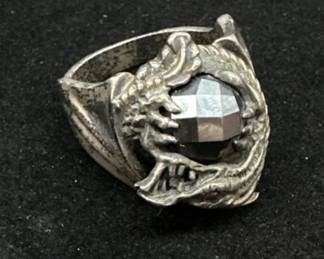 Silver Dragon Ring