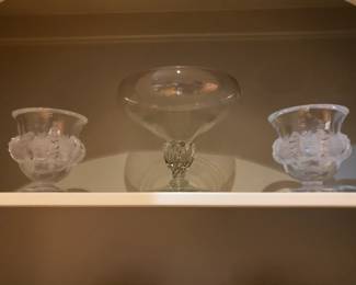 Pair of Lalique vases