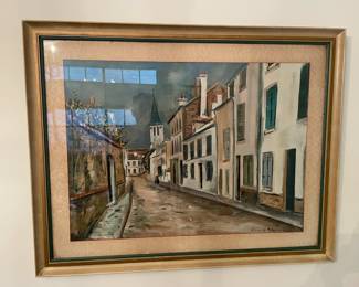 Artist signed Maurice Utr